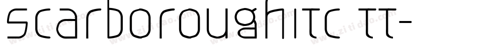 ScarboroughITC TT字体转换